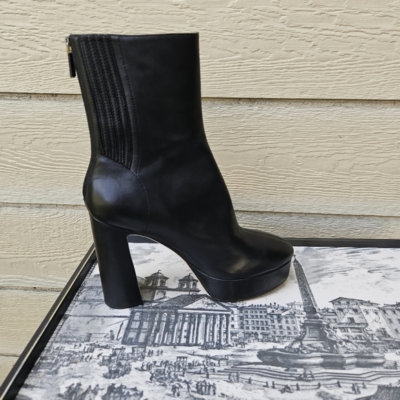 Lola Cruz black leather platform Leste boots EU 41 - Picture 5 of 11